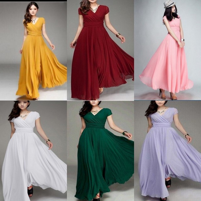 long evening dress gown
