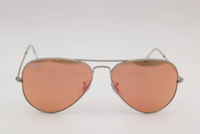 Ray-Ban Large Metal Aviator Sunglasses w/ Silver/Pink/ Rose Gold Gradient Lenses ray-ban-aviator-classic-large-  main image 2