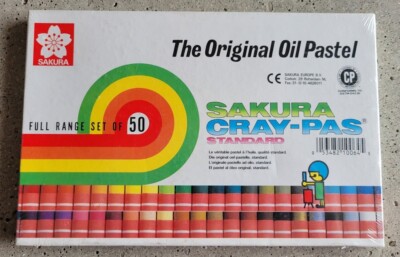 SAKURA Cray-Pas Standard XEP-50 The Orig Oil Pastel Full Range Set of 50 Sealed