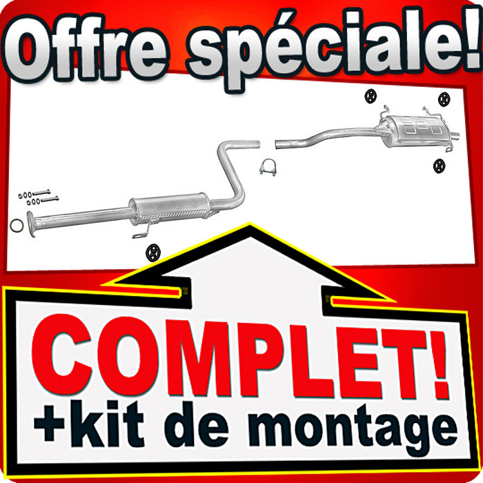 Silencieux Suzuki Swift II 1.3 réparer échappement bruyant contre échec contrôle technique