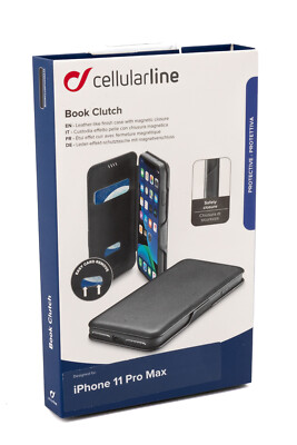 Cellularline Book Clutch Apple iPhone 11 Pro Max Schutzhülle Etui Handy 077
