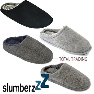 mens slippers with fur inside
