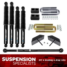 2.8" Front 2" Rear Leveling Lift Kit For Early 1999 Ford F250 F350 4X4 Track Bar