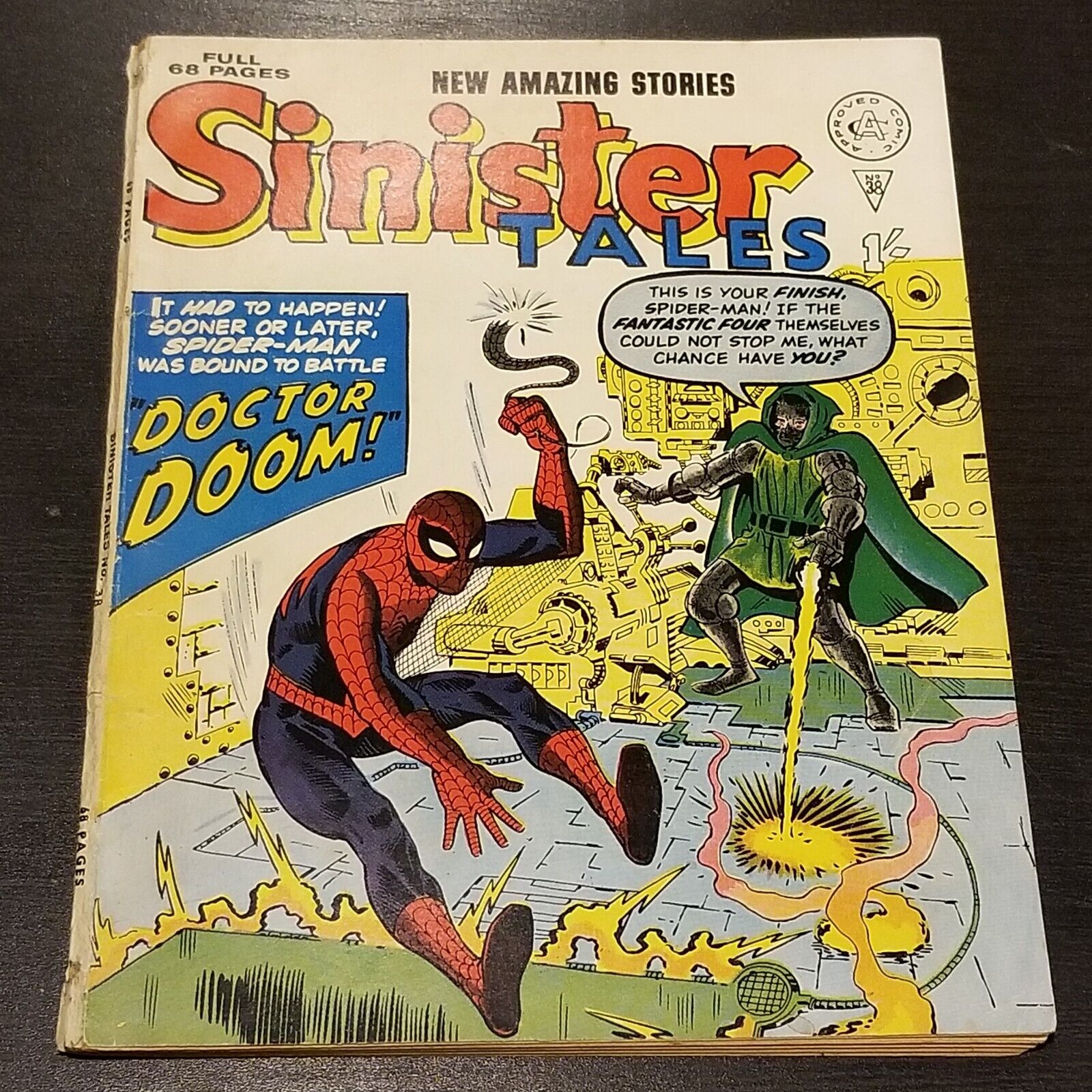 Sinister Tales #38 VG (4.0) UK Alan Class Reprint Amazing Spider-Man #5 DR DOOM!