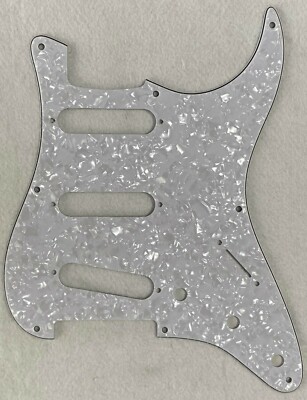 For US Fender 57' 8 screw Stratocaster Guitar Pickguard,4 Ply White Pearl