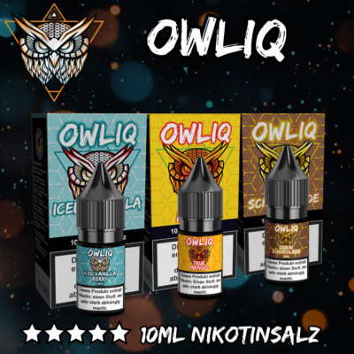 OWLIQ Nikotinsalz Liquid E-Liquids für deine Vape & E-Zigarette