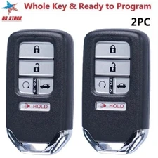 2 For 2016 2017 2018-2021 Honda Civic Keyless Entry Smart Remote Car Key Fob 5B
