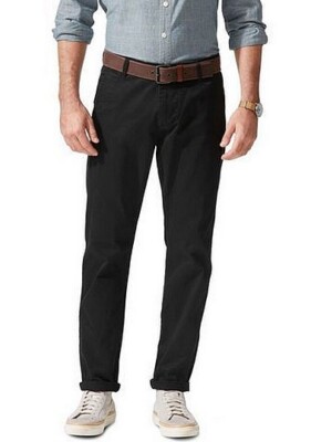 Dockers Smart 360 Flex Alpha Slim Fit Chino Hose Herren Tapered Stretch Schwarz