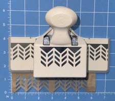 Martha Stewart Crafts Deep Edge Punch Chevron Fence Rare HTF Paper Card Making