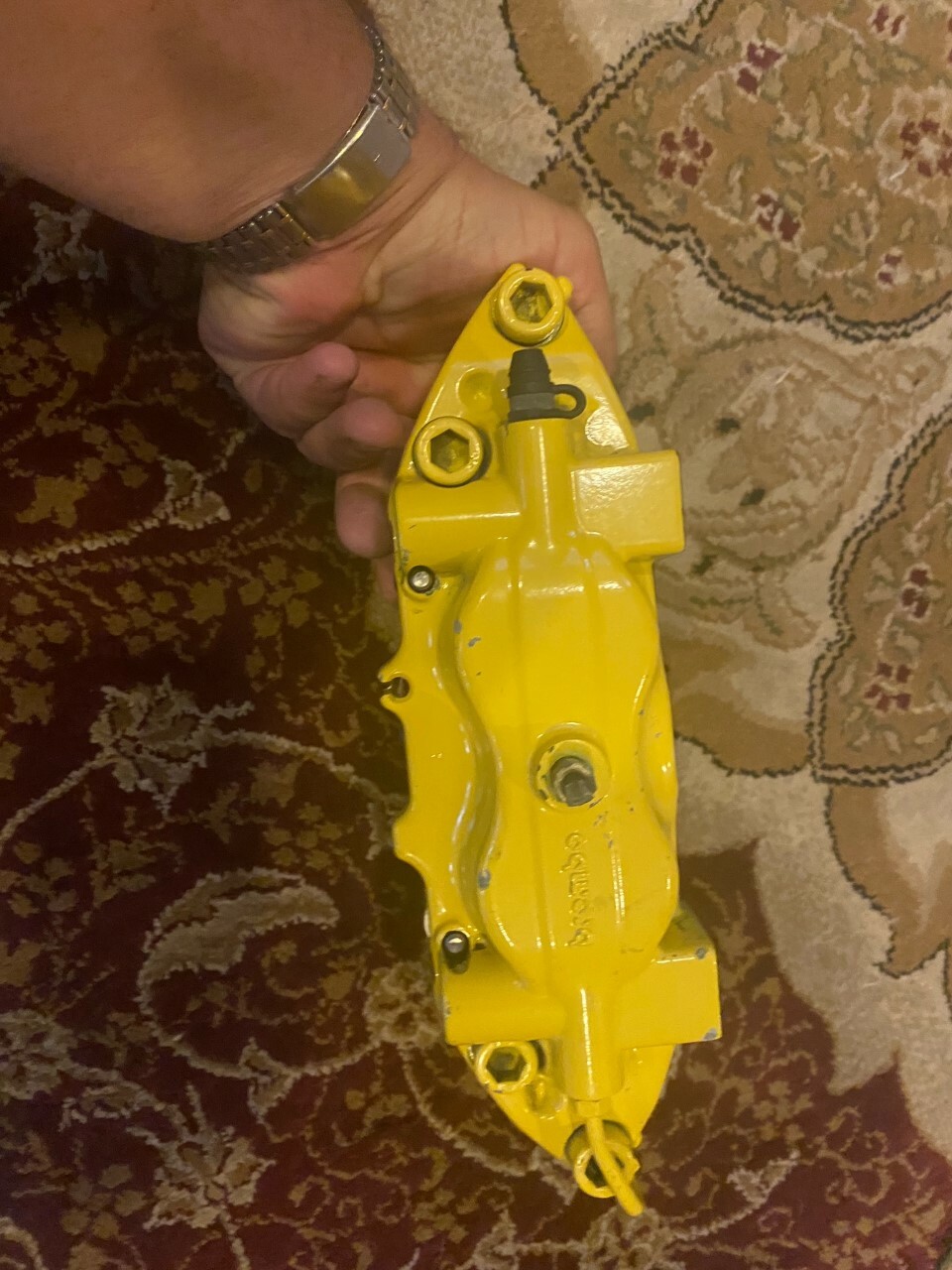 Ferrari 612 Scaglietti , SET OF 4 Calipers , Yellow, BREMBO F430