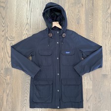 Penfield Kasson Hooded Parka 60 / 40 Flannel Lined Jacket Navy Blue Size Small