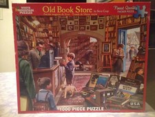 Old Book Store Puzzle White Mountain 1000 Pieces Excellent Complete Rare