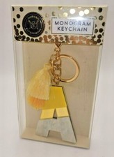 MODERN EXPRESSIONS "A" Monogram Keychain 5in Length - SEALED AS SHOWN