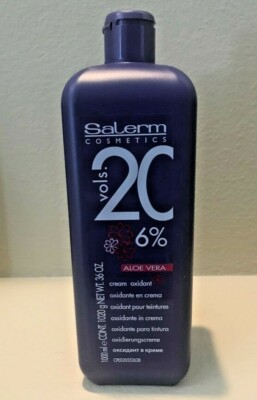 Salerm Cream Oxidant Developer Peroxide Oxidant Aloe Vera 1000 ml (choose)