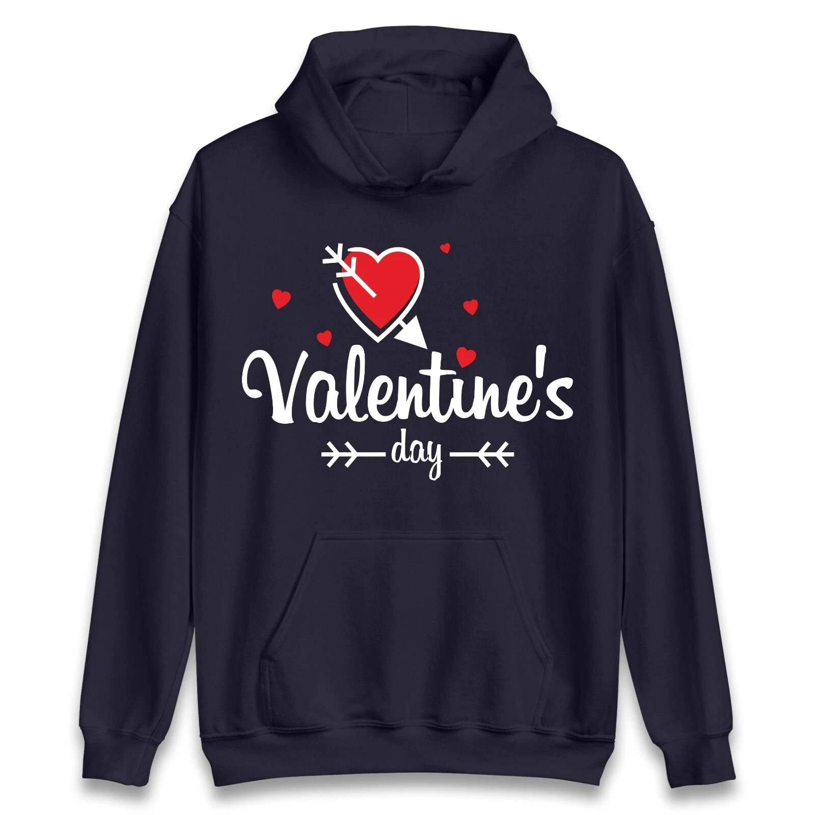 Felpa con cappuccio San Valentino regalo romantico per coppie simpatiche amanti unisex