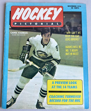 Hockey Pictorial Magazine Nov 1970 Carol Vadnais Oakland Seals Season Preview