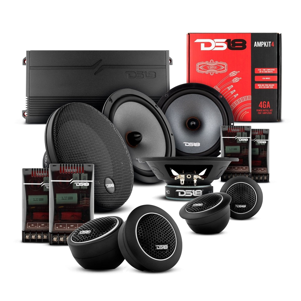 Honda Accord 2008-2019 DS18 Car Speakers Package with Tweeters