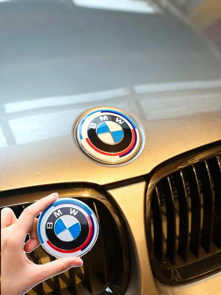 Fit For 50TH BMW Car Front Hood 82mm Roundel Emblem Replacement 51148132375 US Foto 3 de 4