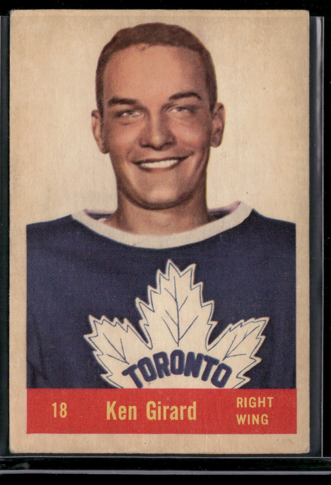 Ken Girard #18 (Hockey Cards 1957 Parkhurst) — is it worth grading?