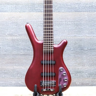 Warwick RockBass Corvette Basic 5-String Burgundy Red Transparent Satin w/Bag