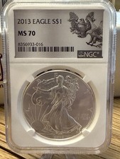 2013 American Liberty Eagle 1oz 999 Silver Coins- NGC Graded MS70