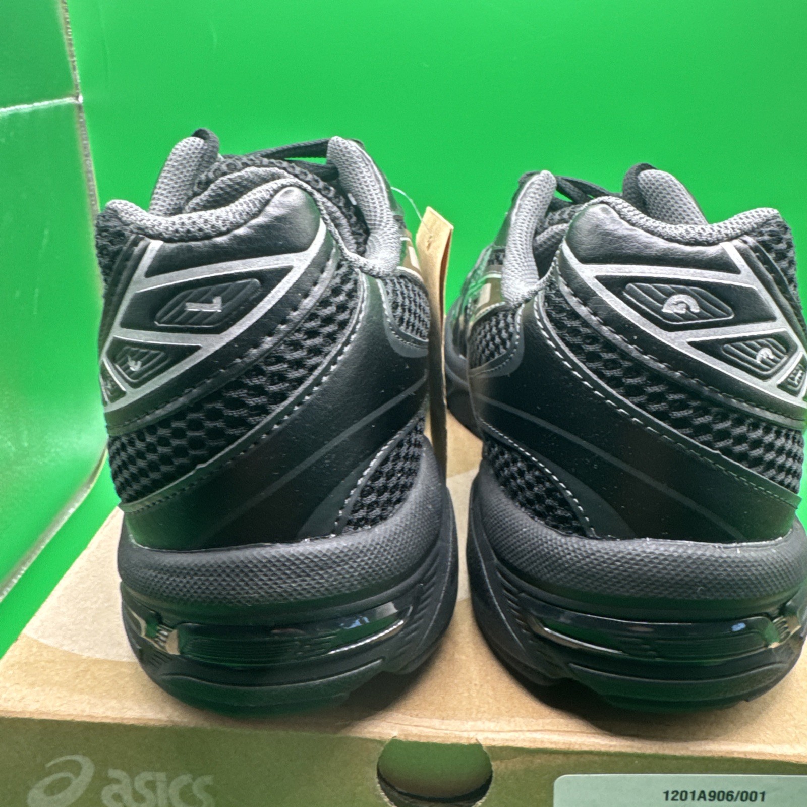 Size 8-Men’s Asics Gel 1130 Black Pure Silver Brand New!!! image 5