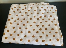 Anthropologie 100 % Organic Cotton Flat Top King Sheet Polka Dots New Other