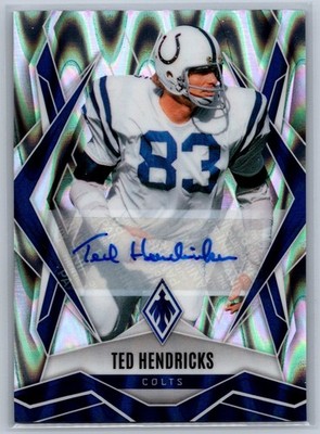 2025 Panini Phoenix Ted Hendricks Auto /20 Silver Lava Indianapolis Colts