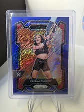 2024 Panini Prizm WWE Katana Chance #117 Prizms FOTL Blue Shimmer /11