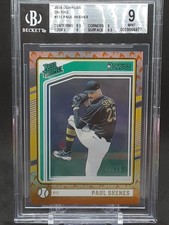 PAUL SKENES 2024 DONRUSS ON FIRE EMOJI FOIL #44/75 BGS MT 9 PIRATES QQ