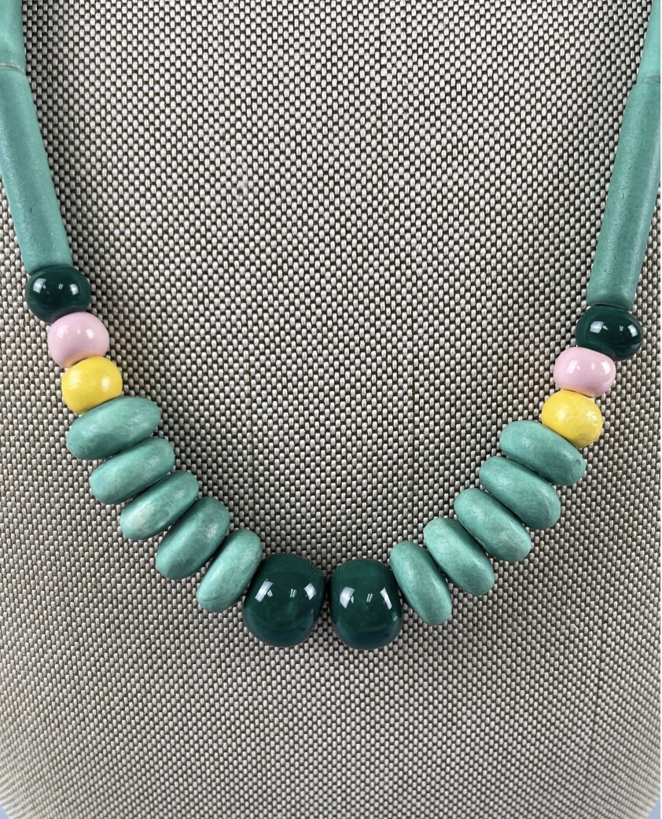 Ruby Z Candace Loheed Ceramic Beaded Necklace - image 2