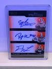 2011 Topps Precision Triple AUTO Colt McCoy/Peyton Hillis/Greg Little 04/15