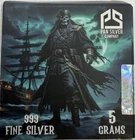 Pan Silver Company 5 Gram .999 Fine Silver Bar – Pirate – Ltd 3000