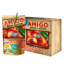 Amigo Juicy Fruit Drink – Assorted Flavours Kids Juice Drink(200ml x 8 Pouches)