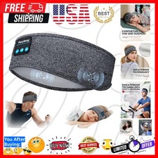 Sleep Headphones Wireless, Bluetooth Sports Headband Headphones with Ultra-Th...