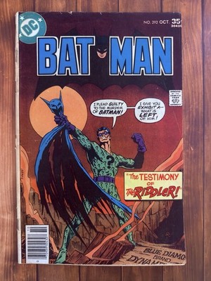 Batman #292 (DC Comics October 1977)  VG/FN
