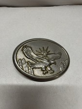 Eagle In Flight Western Metal Fashion Belt Buckle 3.25" x2.5"