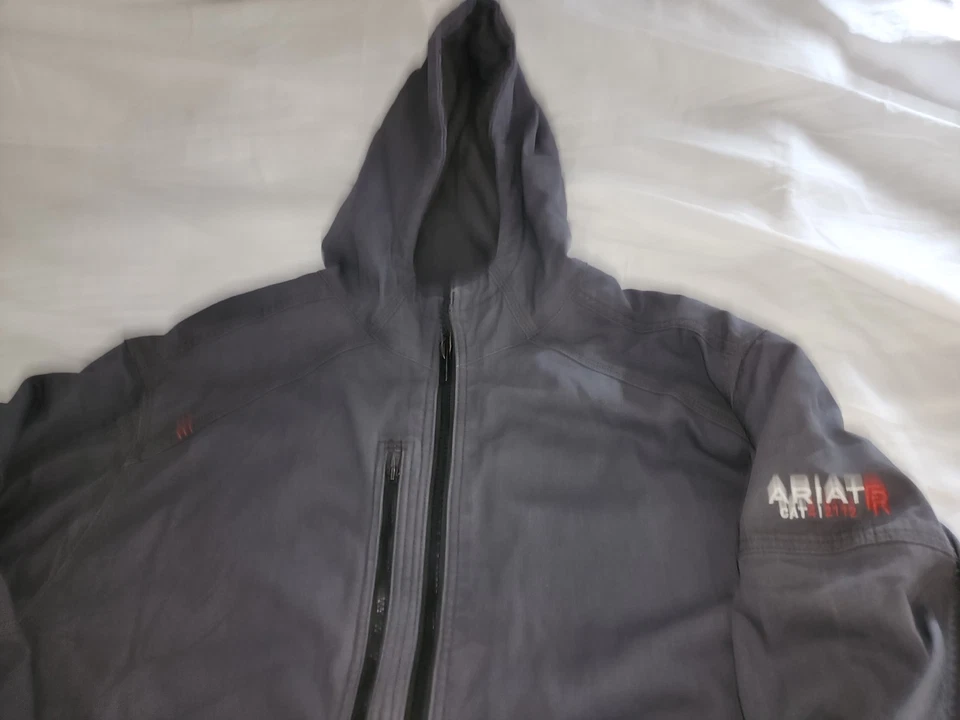 Ariat Cat 4 Duralight эластичной холст Fr огнестойкий Workwear с капюшоном серый... - Изображение 4 из 4