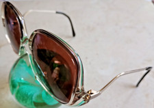 VINTAGE LUXOTTICA SUNGLASSES FRAMES BROWNROSE ITALY 50 15 125