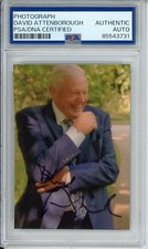 DAVID ATTENBOROUGH SIGNED AUTOGRAPHED PSA DNA COA PICTURE PHOTOGRAPH AUTHENTIC