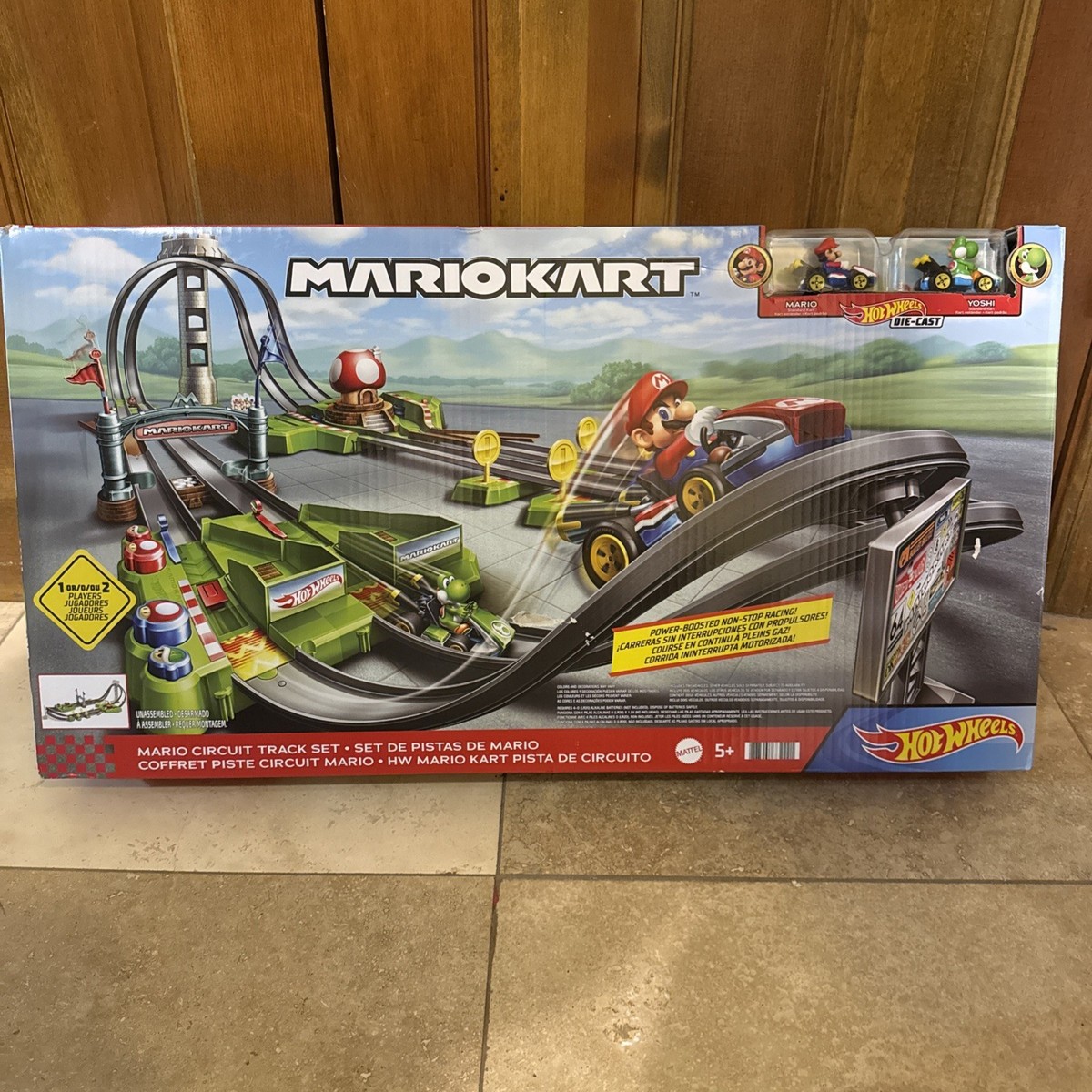 NEW! Hot Wheels Mario Kart Circuit Track Set with Die-Cast Kart | eBay