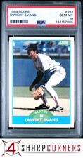 1989 SCORE #193 DWIGHT EVANS RED SOX PSA 10