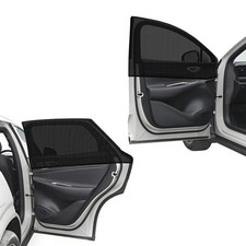 4 PCS Car Window Shades, Breathable Mesh Vehicle Front Rear Side Windows Suns...