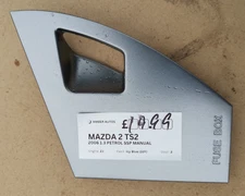 MAZDA 2 INTERIOR TRIM FUSE BOX COVER SILVER  (2007-2015) D65155551