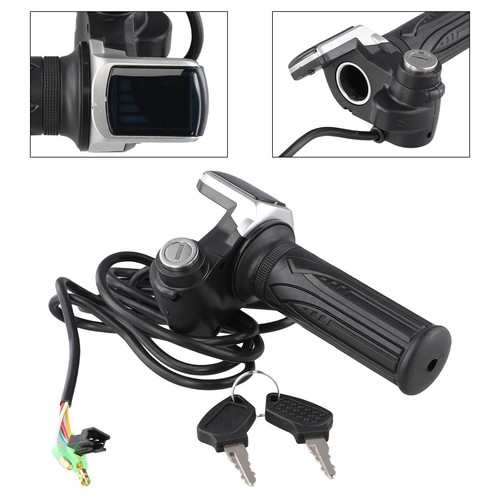 Throttle Grip+Keys Lock Power Indicator 36V 48V 60V Electric Scooter Replacement - Picture 7 of 52