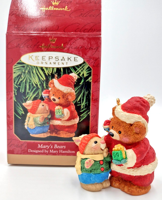 🐻 1999 Keepsake Hallmark Ornament Mary's Bears 2.5 inches tall new in box