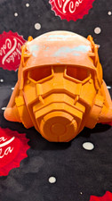 Fallout 3d Printed NCR Ranger Power Armor Helmet RAW  lightly sanded 