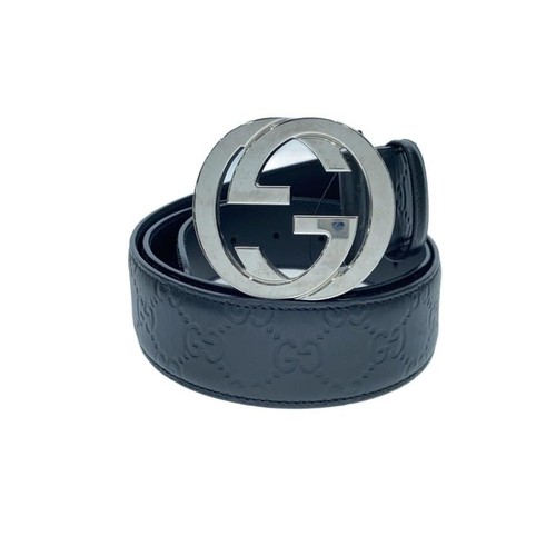 GUCCI belt, black, men's, 411924