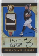 2017 Chronicles Gold Standard Rookie Jersey Prime 1/25 Carson Fulmer Auto 5l1