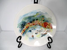 Effetti D' Arte Portofino Landscape Handmade in Italy Bowl 8 3/4"